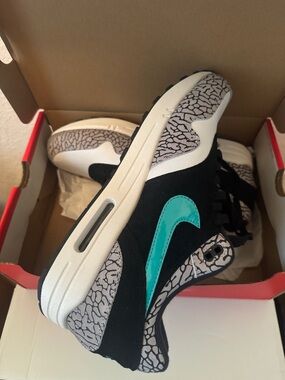 Nike Low Top Sneakers - Black, White & Teal